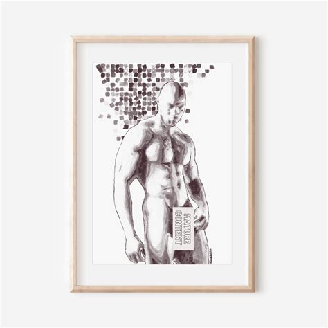 Male Nude Full Frontal Nudity Incredible Body Erotic Vintage Photo Gay Art Print Naked Man Penis