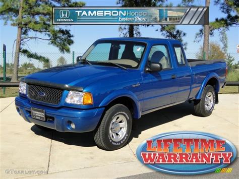 2001 Bright Island Blue Metallic Ford Ranger Edge Supercab 40064510