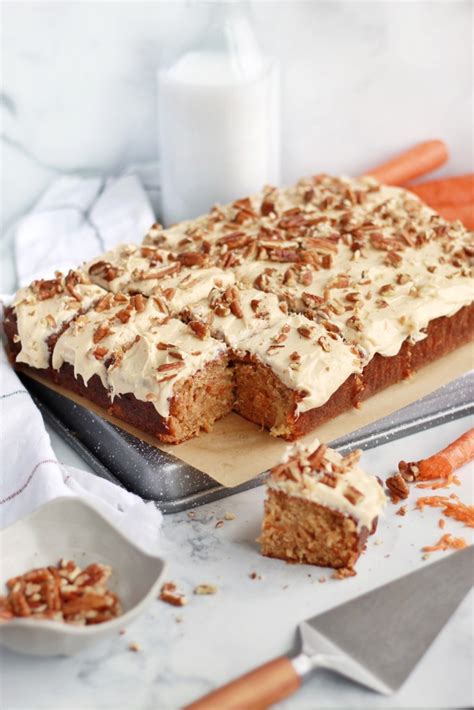 Carrot Sheet Cake With Dulce De Leche Cream Cheese Frosting Chef