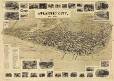 Historic Map - Atlantic City, NJ - 1900 | World Maps Online