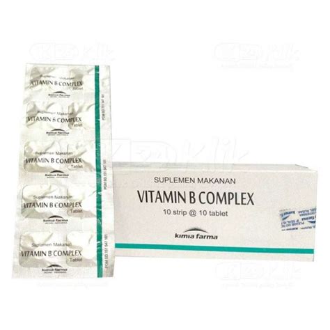 Jual Vitamin B Complex Kimia Farma Box 100 Tablet Di Seller Tiarashop