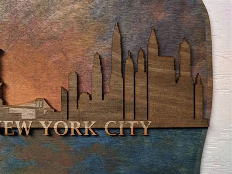 City Skyline Wall Art Cityscape Art City Skyline Wall Decor - Etsy