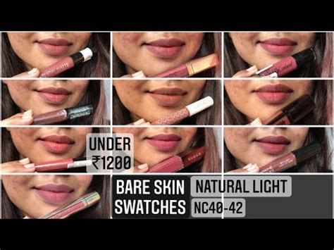 TOP BROWN NUDE LIPSTICKS FOR DUSKY DEEP SKINTONE NATURAL LIGHT BARE SKIN LIP SWATCHES UNDER