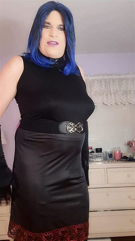 Blue Haired Granny Tranny Covered In Satin American Shemale Escort Porn Xhamster