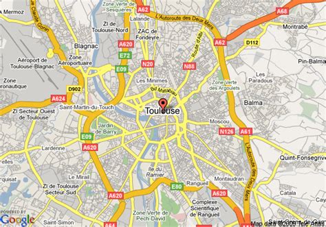 Toulouse Map France