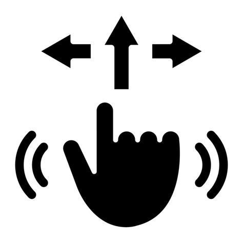 gesture control icon style  vector art  vecteezy