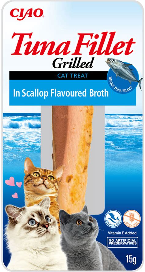 Лакомство для кошек INABA Grilled филе тунца на гриле в бульоне из ...