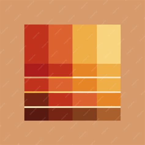 Warm Sepia Modern Retro Color Palette Template | Premium AI-generated
