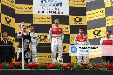 Podium And Results L R Bruno Spengler CDN Mercedes Benz Bank AMG