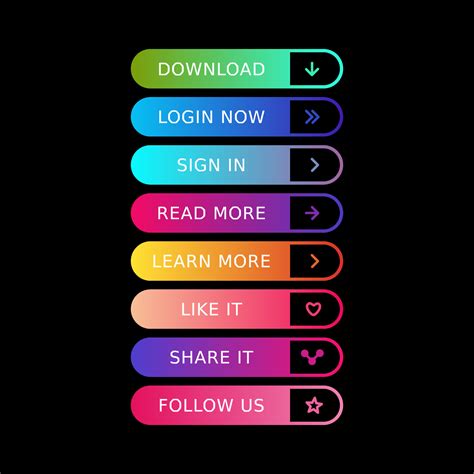 Frame For Button Set Design Vector 5348853 Vector Art At Vecteezy