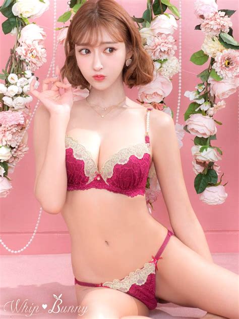 【明日花キララプロデュースwhipbunny】feminine Pearl Rose Pink フェミニンパールローズブラandショーツ