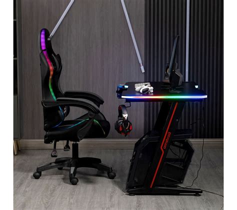 Bureau Informatique Gamer Ams desk120z led nova Retroéclairage Rgb