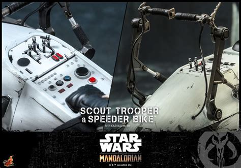 可以把孩子裝進背包裡帶著走 Hot Toys TMS 曼達洛人帝國偵察兵反重力機車 Scout Trooper and Speeder Bike 比例人偶套組