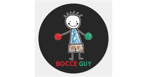 Mens Funny Meme Bocce Ball Design Boys Bocci Sport Classic Round