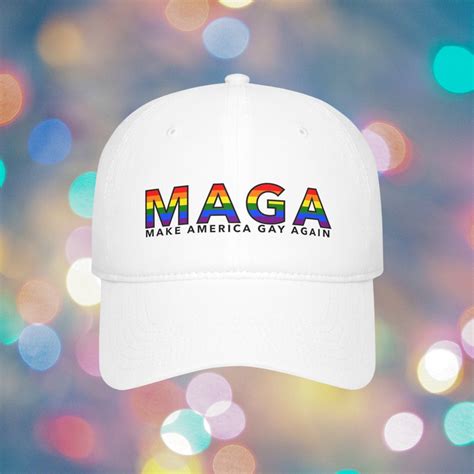 Make America Gay Again Men S Women S Unisex Baseball Cap LGBTQ Equality Rainbow 2024 Pride Gift