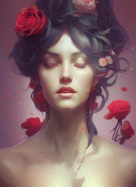 This Weeks Ai Art Women And Roses Vilyaroo