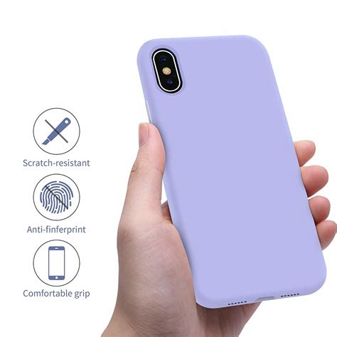 Silicone Case Iphone Xs Max Paars Phone Factory