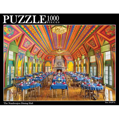 Dining Room V2 Puzzle (1,000 pieces) - Naniboujou Lodge & Restaurant