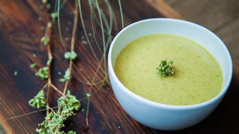 Creamy Broccoli Celery Root Soup With White Bean Elissa Goodman