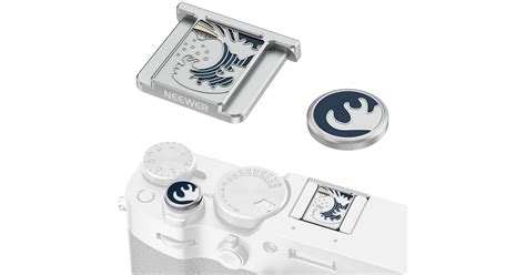 Neewer Hot Shoe Cover And Shutter Button Kit Silver