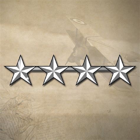 usmc army air force  star general insignia decal sticker