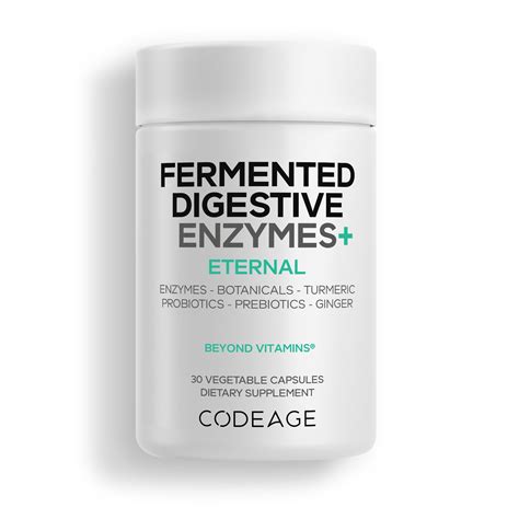 Codeage Fermented Digestive Enzymes Supplement - 14 Digestive Enzymes