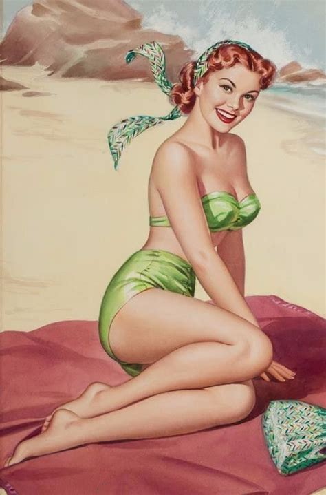 Sexy Pin Up Girl Bikini Photo Beach Blanket Babe Legs Art Print Pinup Ebay