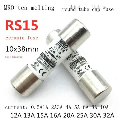 2022 10x38 Ceramic Fuse 500v Rs15 20a 25a 30a 32a Fast Fuse 690v