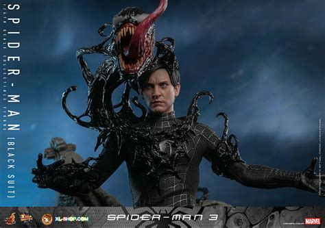 Hot Toys Mms Spider Man Th Scale Spider Man Black Suit Collectible Figure Ship