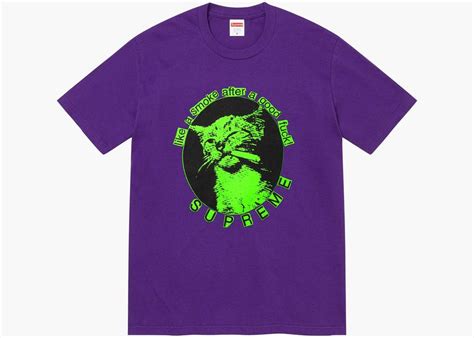 Supreme Smoke Tee Ss23 Purple Hype Clothinga