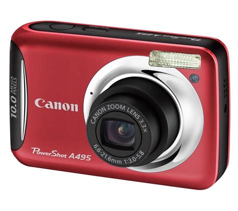 Цифровая фотокамера Canon PowerShot A495 Red купить | ELMIR - цена ...