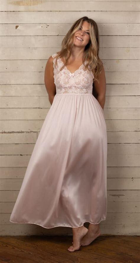 Women S Long Lace Nightgown Shadowline Lingerie