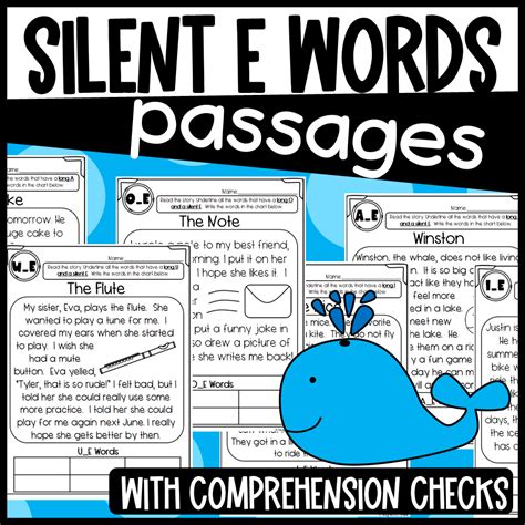 Silent E Passages Made By Teachers