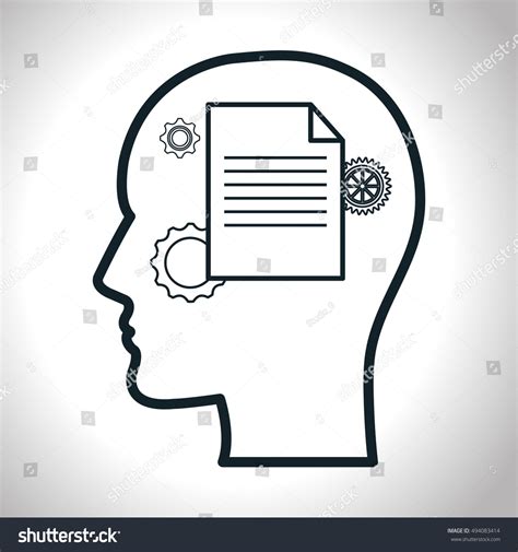 Human Head Profile Stock Vector (Royalty Free) 494083414 | Shutterstock