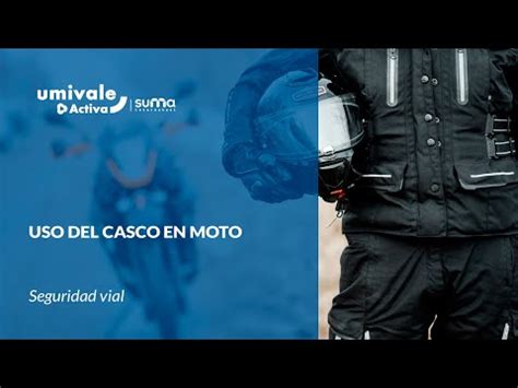 Seguridad Vial Uso Del Casco En Moto YouTube