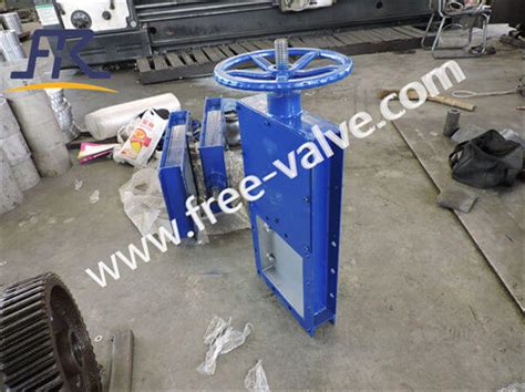 Manual Operation Square Port Carbon Steel Knife Gate Valve Square