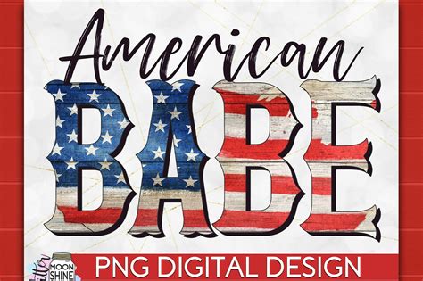 American Babe Th Of July PNG Sublimation Sublimation Design Bundles