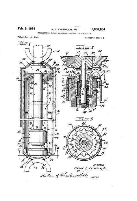 Absorber Shock Patent Piston Patents Telescopic Construction Drawing