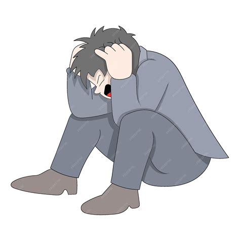 Premium Vector | Business man is feeling the pressure of feeling