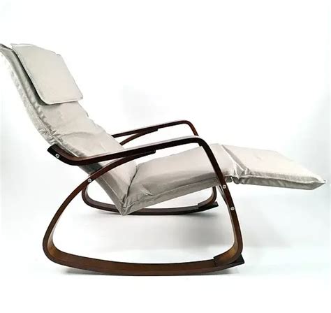 Кресло качалка Avko ARC001/ ARC003 Walnut с подставкой для ног R_1415 ...