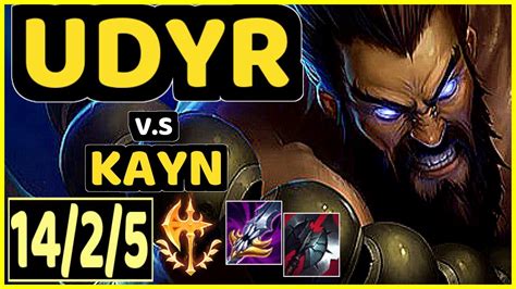 Aribo Udyr Vs Kayn Kda Jungle Challenger Gameplay Euw