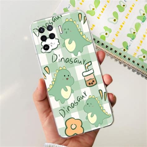 Чехол для Oppo Reno 5 Lite,CPH2205,прозрачный модный корпус с милым ...