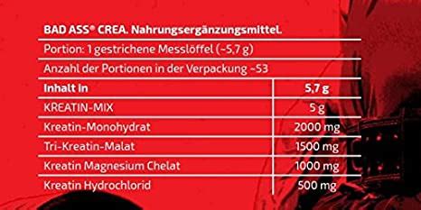 کراتین ترکیبی بد اس Bad Ass CREA متاماسل Metamuscle