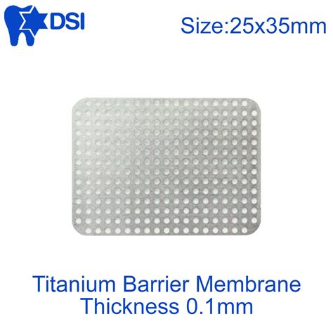 Dsi Dental Implant Titanium Surgical Barrier Membrane Mesh Plate 01mm