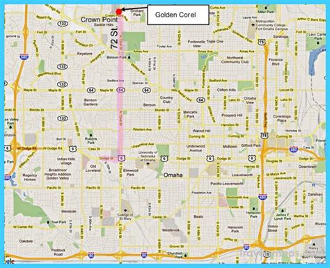 Map of Omaha Nebraska - TravelsMaps.Com