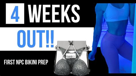 4 Weeks Out Vlog Struggling BIKINI PREP YouTube