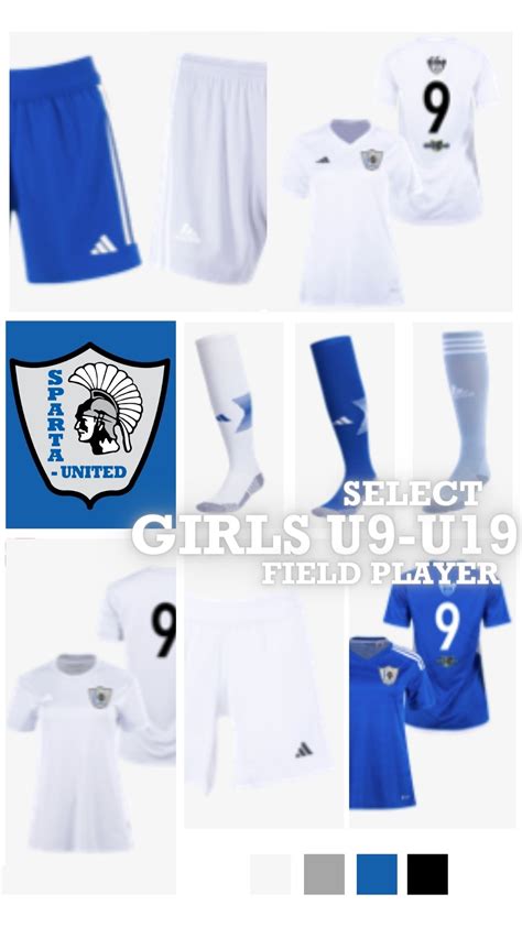 Uniform Kit Information Sparta United Soccer Club