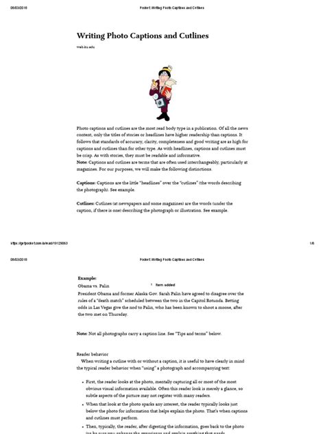 writing photo captions  cutlines   writers photograph