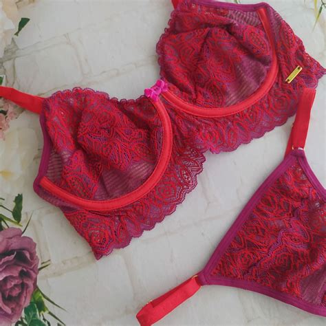 Conjunto Rainbow Gardens Lingerie Moda Íntima Linha Noite
