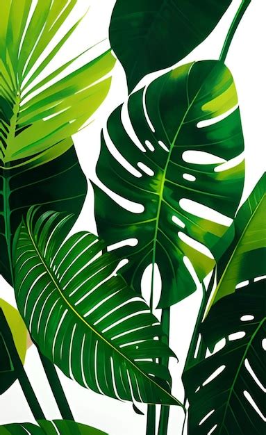 Premium Ai Image Tropical Plants